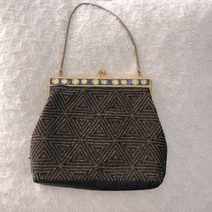 Vintage handmade beaded purse